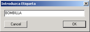 ventana etiqueta