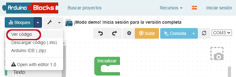 Ver código